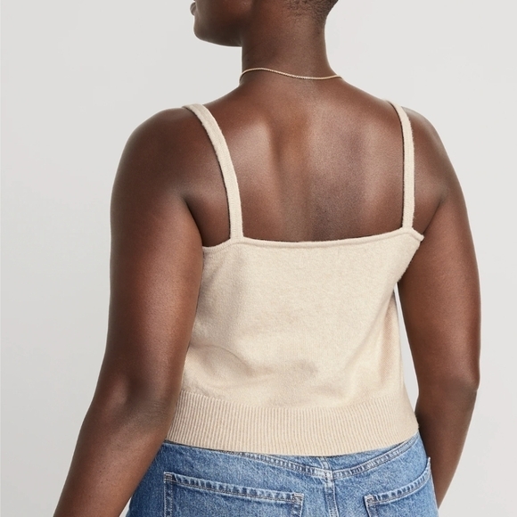 3X - Old Navy | Cozy Cropped Sweater Tank Top - Picture 3 of 8